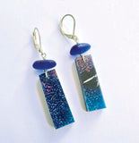 sea glass + surfite earrings - tossed & found jewelry