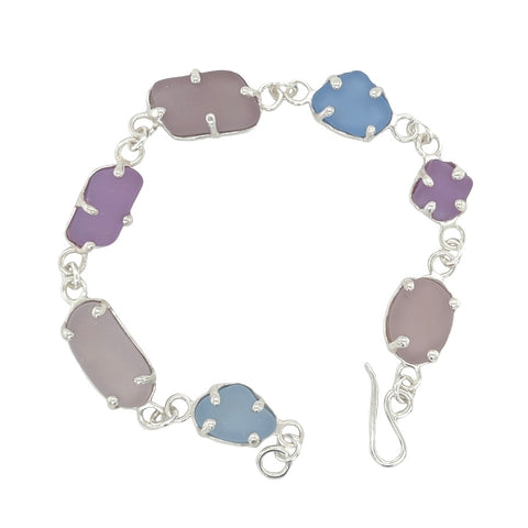 sea of purples sea glass bracelet - tossed & found jewelry