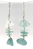 whimsical fish sea glass earrings (mulitple variations)