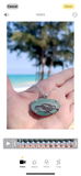 humpback mama + baby sea glass necklace