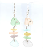 whimsical fish sea glass earrings (mulitple variations)