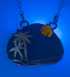 sunny day in Hawaii sea glass necklace