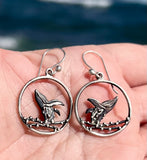 humpback whale earrings