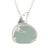 hammerhead shark sea glass necklace