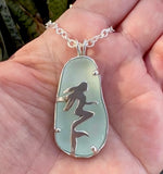 mermaid sea glass necklace - tossed & found jewelry