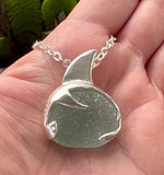 hammerhead shark sea glass necklace