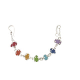 rainbow sea glass bracelet