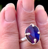 regal “fit for a queen” Seaham sea glass ring - tossed & found jewelry