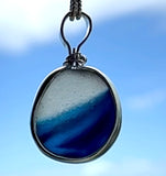 ocean wave Davenport sea glass necklace