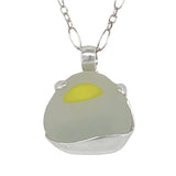 sunny beach day sea glass necklace