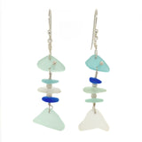 whimsical fish sea glass earrings (mulitple variations)