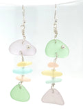 whimsical fish sea glass earrings (mulitple variations)