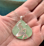 mermaid sea glass necklace
