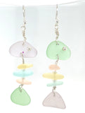 whimsical fish sea glass earrings (mulitple variations)