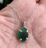 a variety of Seaham sea glass prong necklaces - tossed & found jewelry