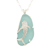whale shark sea glass necklace - tossed & found jewelry