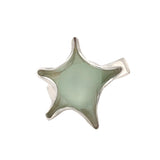 sea foam star sea glass ring - tossed & found jewelry