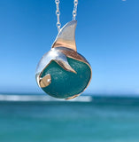 hammerhead shark sea glass necklace - tossed & found jewelry