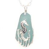 mystical sea horse sea glass necklace - tossed & found jewelry