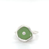 sea glass dot cup rings (multiple colors/sizes)