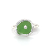 sea glass dot cup rings (multiple colors/sizes)