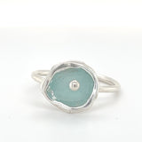 sea glass dot cup rings (multiple colors/sizes)