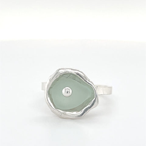 sea glass dot cup rings (multiple colors/sizes)