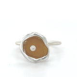 sea glass dot cup rings (multiple colors/sizes)