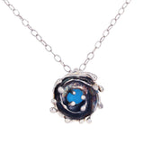 eternal wave blue sea glass necklace - tossed & found jewelry