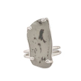 white genuine bonfire sea glass ring - tossed & found jewelry