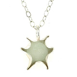 white sea glass organic star necklace - tossed & found jewelry
