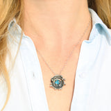 eternal wave blue sea glass necklace - tossed & found jewelry