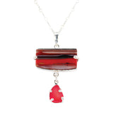 surfite + red sea glass statement necklace - tossed & found jewelry