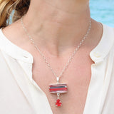 surfite + red sea glass statement necklace - tossed & found jewelry